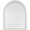 Ekena Millwork Round Top Surface Mount PVC Gable Vent: Functional, w/ 2"W x 1-1/2"P Brickmould Frame, 32"W x 40"H GVPRT32X4002SF - alternate 1